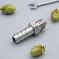 Barb to   Fitting Stainless Steel Barbed Fitting Hexagonal Connector for Brew Crafting