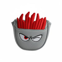 Cute Fries Putter Cover Funny French Fry Headcover Shielding Cartoon Golf Putter Cover Soft Padded for Golfers