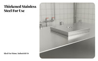 Stainless Metal Water Tank Household Water Reservoir Sturdy for Homeowners, DIY Enthusiasts, Washroom, Utility Room, Basement