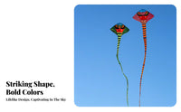 Long Tail Kite Easy to Fly Snake Kite Light Wind Flyer for Park, Adults, Experts