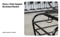 Cycle Rear Basket  Convenient Rear Cargo Basket Stable for Cyclists, Commuters, Errands, Commuting