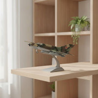 Metal Fighter Aircraft Model with Display Stand Realistic Die-Cast Fighter Model Collectible Model Long-Lasting for Aviation Enthusiasts, Office
