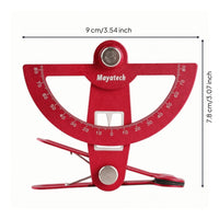 Rudder Angle Ruler Semicircular Travel Adjustment Tool Angle Ruler with Clamp for RC Controllers, Workshop