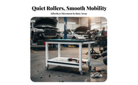 Anti Tool Cart 360-Degree Rotating Casters Multi-Tier Service Cart with Wheels Commercial Grade Rolling Repair Trolley for Technicians, Factory