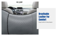 Leather Car Neck Pillow, Bone Shape, Breathable, Universal Headrest Pillow for All Seasons