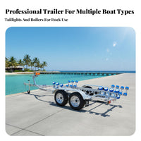Inflatable Boat Trailer Hot Galvanized Boat Trailer Towing Equipment for Assistance Teams, Fishermen, Coastal Areas, Lakeside