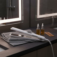 High-Frequency Electric Hair Straightener 90 X 26 Mm Plates Infrared Hair Straightener 360 Degree Swivel Cord Flat Iron Built-in Display
