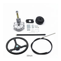 Easy Installation Outboard Steering System Cable Steering Set Minimal Feedback Outboard Engine Control Kit High Strength