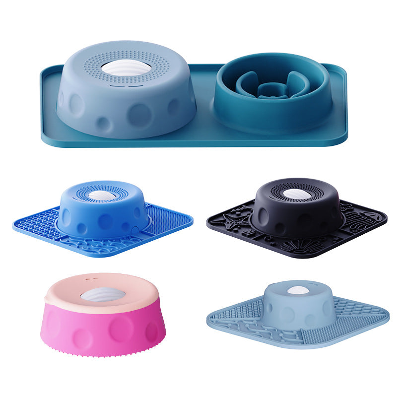 Liquid Slow Dog Bowls Silicone Anti-Slip Pet Slow Licking Bowl