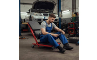 Folding Creep Seat Heavy Duty 2-in-1 Technician Creep Swivel Casters Garage Equipment for Workshop