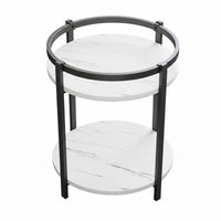 Built-in Ashtray Mahjong Table serving cart Movable Design Game Room Furniture 2-Tier Storage Serving Stand Integrated beverage holder Holders for Smokers, Teahouse