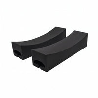 2 Pieces Recessed Strap Channel Foam Roof Pad High-Density Fabric Strapping Kayak Roof Pad Curved Rectangular Board Carrier Wear-Resistant