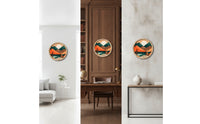 Lightweight Wooden Wall Decoration Decorative Wooden Sign with Adhesive Backing Long-Lasting Round Wood Plaque Portable for Dorm Room