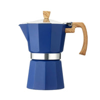 Heat-Resistant Handle Stovetop Coffee Pot Safety Valve Stovetop Espresso Brewer Easy to Clean Italian Espresso Brewer Portable for Office, Camping