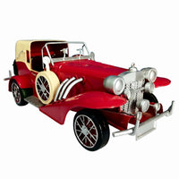 Handmade Retro Desktop Ornament Painted Finish Vintage Car Ornament Glossy Vehicle Decor Non-Electric