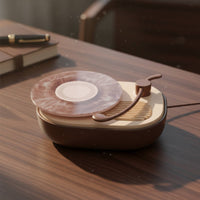 Retro Record Player 360-Degree audio Surround Audio Home Decoration Home Electronics for Desktop, Bedroom