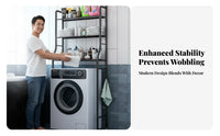 No-Drilling Required over Washing Machine Shelf Space Saving over Washer Storage Rack Easy Assembly Washing Machine Storage Shelves Rust-Proof for Apartment Dwellers, Homeowners, Students, Small Areas, Dormitory, Balcony, Kitchen