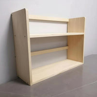 Multifunctional Student Textbook Stand Rounded Corner Design Wooden Desktop Bookshelf Space Saving Solid Wood Book Holder Easy to Assemble for Children, Office Workers, Homeowners, Study Room, Bedroom, Kitchen
