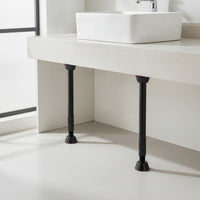 2 Pieces Anti-Slip Sink Support Rod with ABS Base Heavy Duty Undermount Sink Support Easy to Install Hardware Stable for DIYers, Plumbers, Cabinet Installation