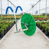 Effort-Saving Hand Crank Hose Reel Portable Manual Irrigation Hose Winder Heavy-Duty Agricultural Equipment Double Bearing Design for Gardeners