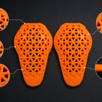 Perforated Motorcycle Protective Pad Set Ventilated Motorcycle Pads with Ventilation Breathable Impact-Resistant for Motorcyclists, Riders, Commuters, Riding Gear