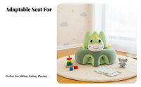 Anti-Fall Design Inflatable Sitting Trainer Safety Guardrails Infant Floor Chair Easy to Clean infant essentials Multi-Functional for Infants, Babies, Parents, Feeding Time, Mealtime, fun time, Living Room