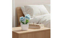 Mini Artificial Potted Plant Low Maintenance Small Fake Flower Pot Always Fresh Small Fake Flower in Pot for Desk, Office, Windowsill