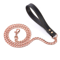 Stainless Steel Gold Dog Chain Leash, 11.5mm Wide, NK Chain