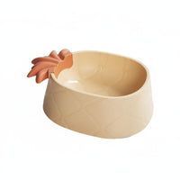 Non-Slip Pineapple Pet Bowl Social Media Design Cartoon Cat Bowl Large Capacity Decorative Pet Food Dish Easy to Clean for Cats, Kittens