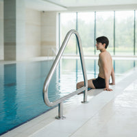 Swimming Pool Handrail Rust Proof Pool Handrail Heavy-Duty Safety Polished for Homeowners