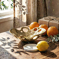 Decorative Fruit Bowl Easy to Clean Serving Tray Breathable Household Decor