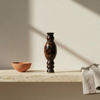 Art Vase Textured Surface Artful Simplicity Vase Compact Size House Decoration for Tea Room