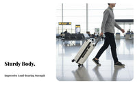 Hand Luggage Trolley Case Combination Lock Carry on Suitcase Sturdy Hardshell Luggage for Students, Men, Vacation, Weekend Getaway, Business Trip