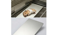 Hamster Cool Plate Metal Aluminum Cooling Plate Hamster Cooling Mat Flat for Hamsters