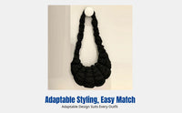 Airy Bag, Wrinkled Shoulder Bag, Large Capacity, Lightweight, Relaxed Dumpling Bag for Women