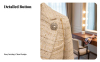 Pearl and Crystal Button Luxury Look Rhinestone Shank Button Elegant Design