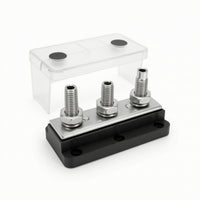 High Current M10 Busbar Shielding Bus Bar Terminal Block with Studs Bus Bar with Cover Sturdy for Electricians
