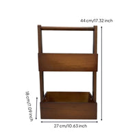 Paper Tray Organizer with Handle Compact Vertical Paper Tray Organizer Multipurpose Desktop Storage Rack for Vanity