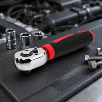 Mini 1/4 Inch Ratchet Chrome-V Steel Construction Mini Ratchet Wrench
