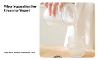 Multifunctional Press-Type Whey Separator Easy to Clean Press Filter Yogurt Creator Leak-Proof Whey Separator Container Detachable Design for Refrigerator