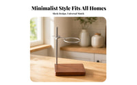 Wood Base Pour-over Dripper Stand Compact Kitchen Tool for Home Brewing