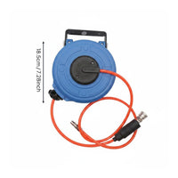 Self-Locking Retractable Air Hose Reel Sealed Mini Air Hose Reel Metal Fittings Industrial Tool Grip Nozzle