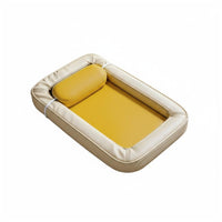 Breathable Material Cooling Pet Bed Reversible Design Cooling Pet Mat Non-Slip Bottom Washable Cat Bed Pressure Relief for Cats, Dogs, All Seasons, Summer