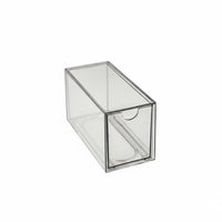 Transparent Design Stackable pharmaceuticals Drawer Pull-slide-out & Design Multitier Storage Box adaptable Desktop Container space-saving Size for Office Workers, Families, Bedroom, Bathroom, Dorm Room, Kitchen