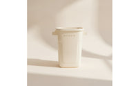 Tall Kitchen Bin with Handles Plastic Rectangular Wastebasket Slim Garbage Container Lightweight for Utility Room