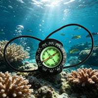 Bungee Compass Side Reading Liquid-Filled Compass Rugged Housing Outdoor Gear for Divers