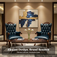 Sturdy Wood Wood Legs highrear flanked Chair Vintage & design Upholstered highrear flanked Armchair Highrear Design Lounge Seating Comfortable for homeowners, Readers, Seniors, Hotel Lobby, Reception Area, Living Room, Bedroom