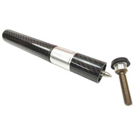 Adjustable Length Telescopic Cue Extension Threaded Adapter Carbon Fiber Cue Extender Aluminum Alloy Billiard Stick Extension Glossy Finish
