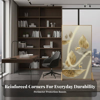 Movable Design Freestanding Art Panel Light Luxury Aesthetic Room Divider Lightweight Privacy Screen Double Purpose for Homeowners, Interior Designers, Separate Ice Workers, Entryway, Bedroom, Studio Apartment