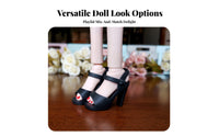 1:4 Doll High Heel Doll Shoes Miniature High Heeled Shoes for Display